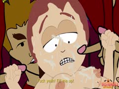 Sharon Marsh Gets Gangbanged By Corn